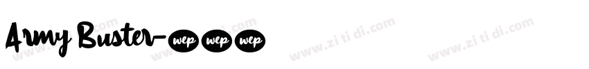 Army Buster字体转换